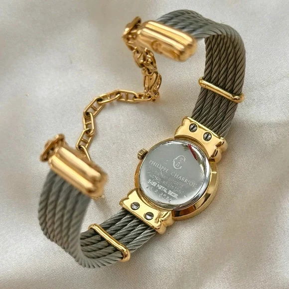 AUTHENTIC VINTAGE PHILIPPE CHARRIOL TWO-TONED WATCH - Picture 10 of 10